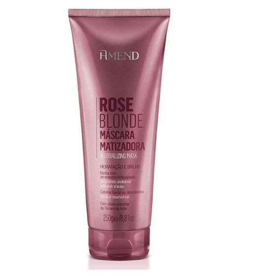 Imagem de Máscara Amend  Matizadora Rosé Blonde 250gr