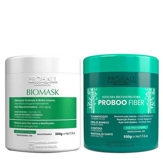 Máscara Biomask 500g + Proboo Fiber Reconstrutora 500g Cronograma ...