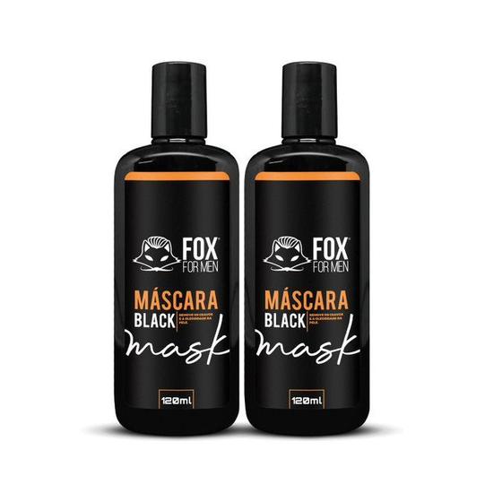 Imagem de Máscara black 120ml - 02 unidades - fox for men