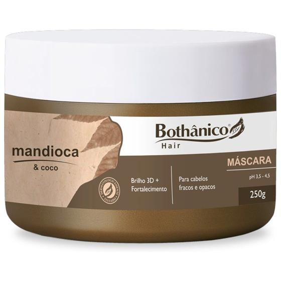 Imagem de Máscara Brilho 3D Mandioca E Coco 250g Bothanico