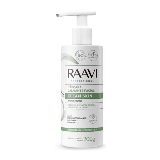 Imagem de Máscara Calmante Facial Clean Skin Care Hidrata Raavi 200g