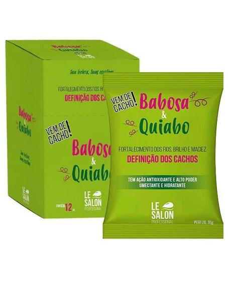 Imagem de Máscara Capilar Babosa & Quiabo 12 unidades Sachê 30ml - Le Salon