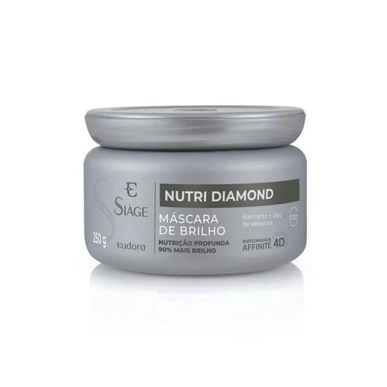 Imagem de Máscara Capilar de Brilho Eudora Siàge Nutri Diamond 250g