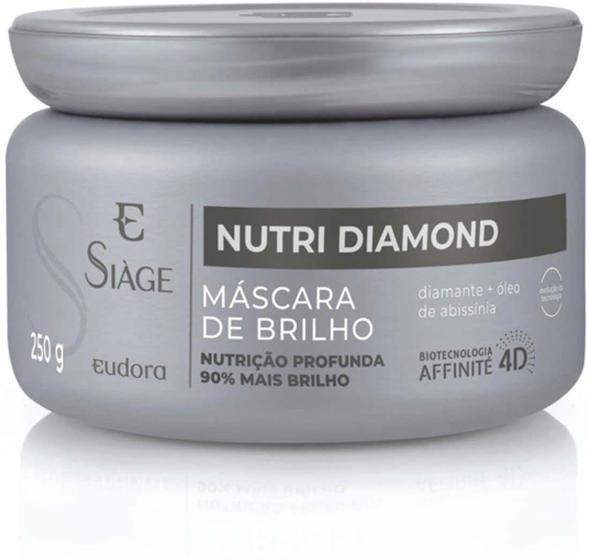 Imagem de Máscara Capilar de Brilho Nutri Diamond 250gr Siàge - Eudora