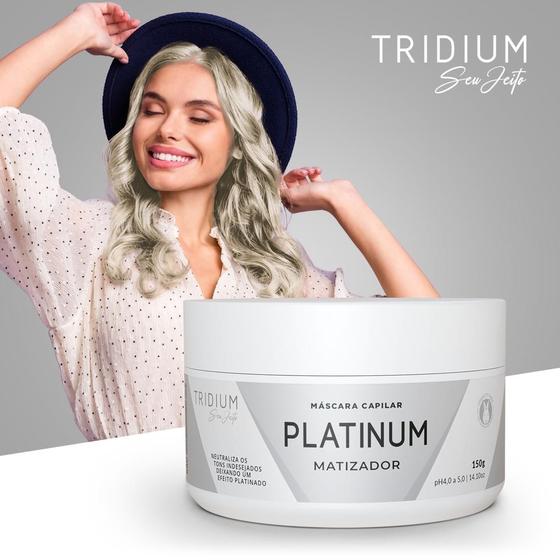 Imagem de Máscara Capilar Matizador Platinum Tridium 150g