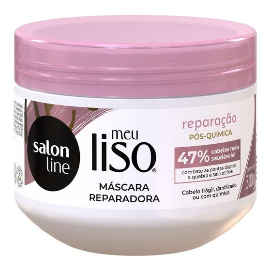 Imagem de Máscara Capilar Reparadora Salon Line Meu Liso Reparação Pós-Química 300g