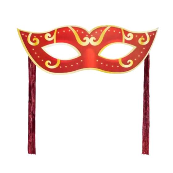 Imagem de Máscara Carnavalesca Com Chicote Vermelho 1 UN