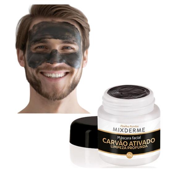 Imagem de Máscara Carvão Ativado Tratamento Limpeza Facial Mixderme