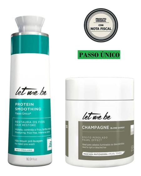 Imagem de Mascara Champanhe 500gr + Progressiva Protein 500ml Kit