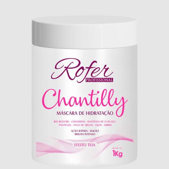 Imagem de MÁSCARA CHANTILLY ROFER 1KG HIDRATACAO TEIA 1 kg