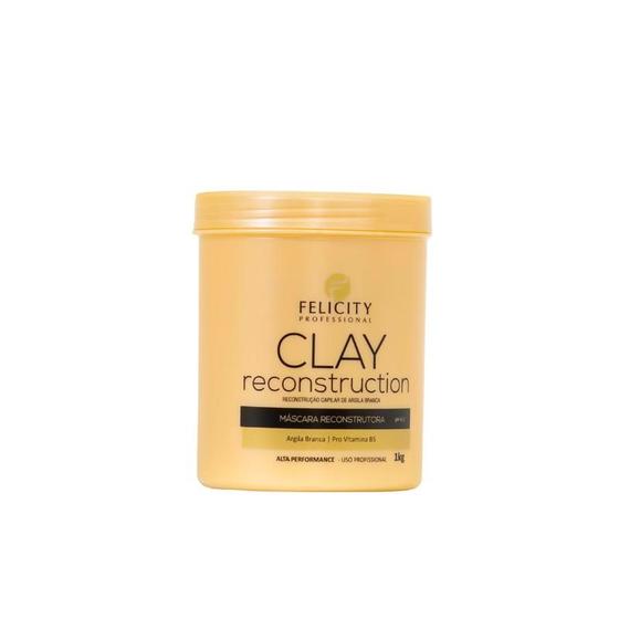 Imagem de Mascara Clay Reconstrução Capilar Argila Branca Felicity 1k