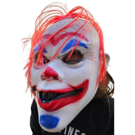 Imagem de Máscara Cosplay palhaço cabelo Terror Haloween plástico