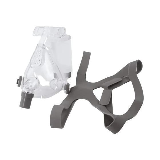 Máscara CPAP Facial Completa De Silicone Médico Auto BiPAP Boca Nasal ...