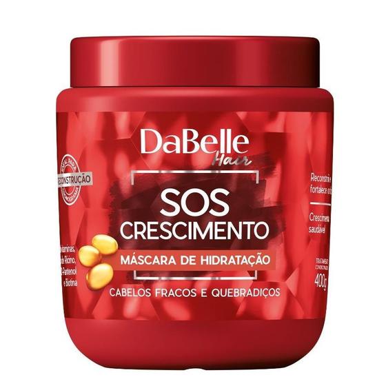 Imagem de Máscara Creme Hidratação Vegano SOS Crescimento Dabelle 400g