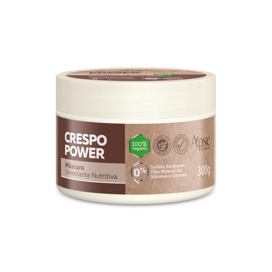 Imagem de Máscara Crespo Power Umectante Nutritiva 300g Tratamento Condicionante Apse Cosmetics