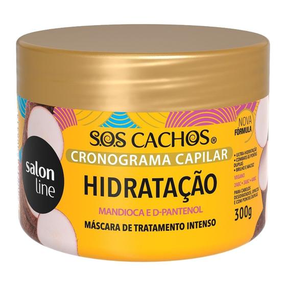 Imagem de Máscara Cronograma Capilar Hidratação SOS Cachos Salon Line 300g