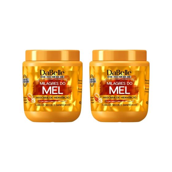 Imagem de Mascara Dabelle 400g Milagres do Mel - Kit C/2un