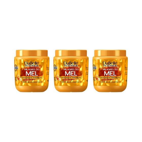 Imagem de Mascara Dabelle 400G Milagres Do Mel - Kit C/3Un
