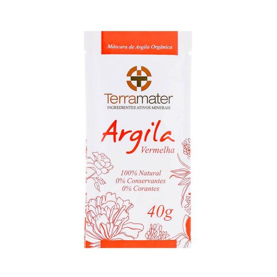 Máscara de Argila Vermelha Orgânica 40g Terramater Menor preço em Máscara de Argila Vermelha Orgânica 40g Terramater