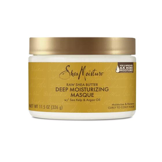 Imagem de Máscara de cabelo SheaMoisture Manteiga de karité crua profunda 340 ml encaracolada