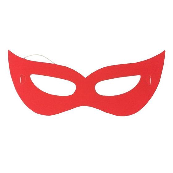 Imagem de Máscara de Carnaval Vermelho Neon - 12 Unidades