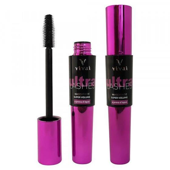 Imagem de Máscara de Cílios Preta a Prova Dágua Ultra Lashes 10ml Vivai