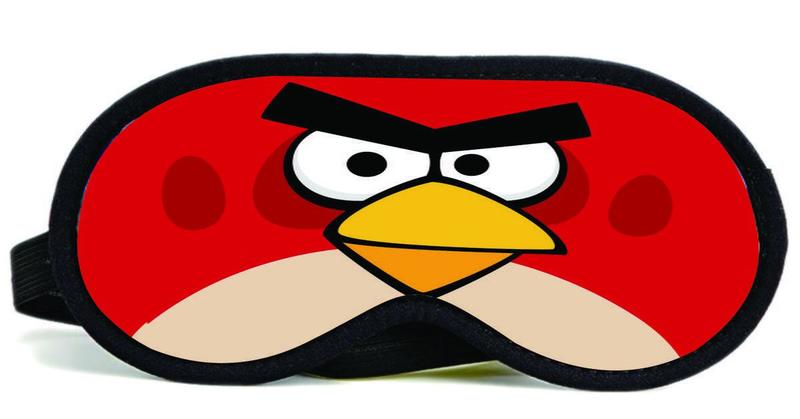 Imagem de Mascara De Dormir Angry Birds Vermelho