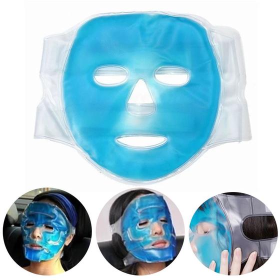 Máscara De Gel Rosto Facial Relaxante Fria Ou Quente Inteira GAROTA