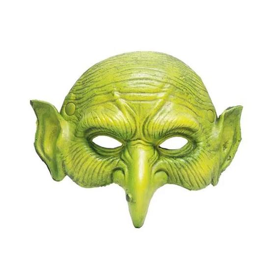 Imagem de Máscara de Halloween Duende - Verde Limão - 1 unidade - Cromus - Rizzo
