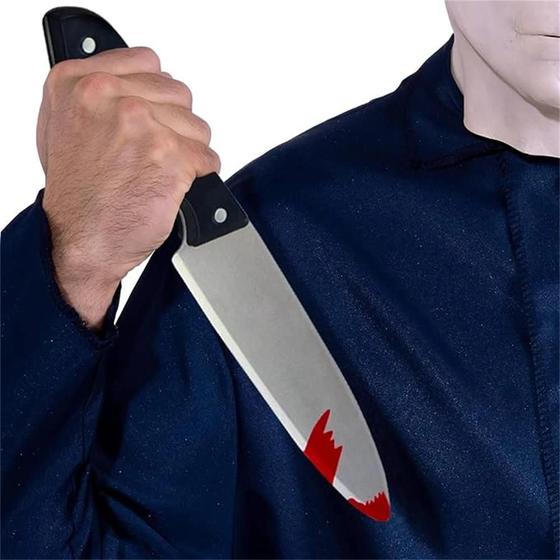 Imagem de Máscara de Halloween Michael Myers - Látex Branco para Cosplay e Festa