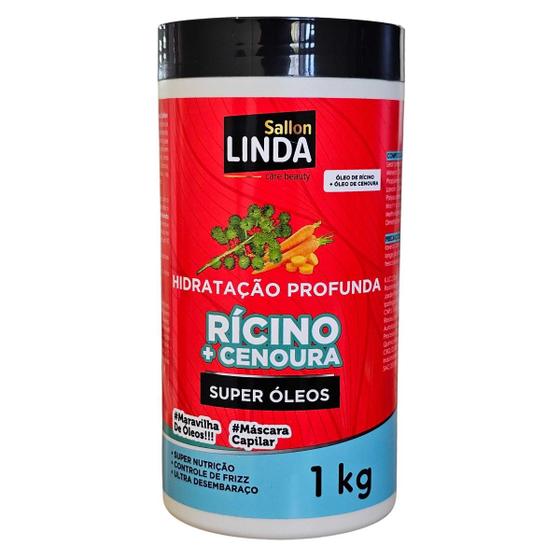 Imagem de Máscara de Hidratação Capilar Profunda Rícino + Cenoura 1kg