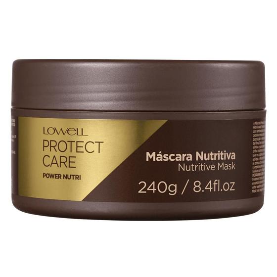 Mascara de Hidratacao Lowell Protect Care Power Nutri 240g Menor preço em Mascara de Hidratacao Lowell Protect Care Power Nutri 240g