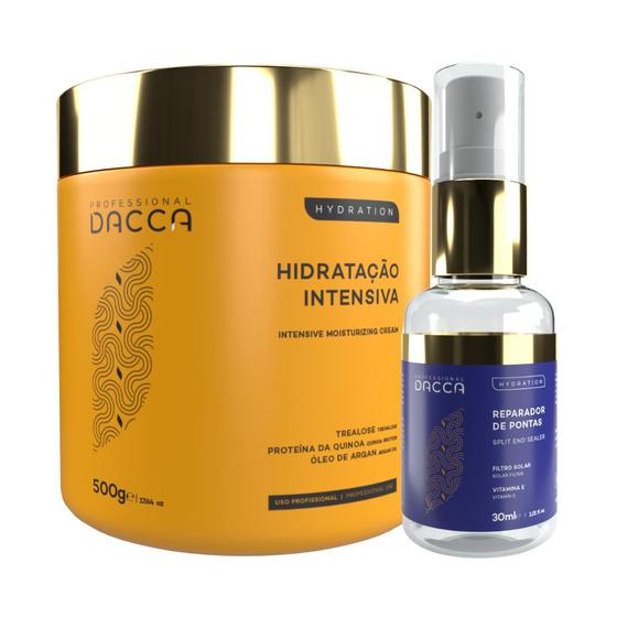 Máscara de Hidratação Profissional Para Cabelo Seco e Com Química ...