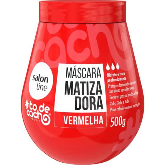 Imagem de Máscara de Hidratação Salon Line Matizadora Vermelha todecacho 500g