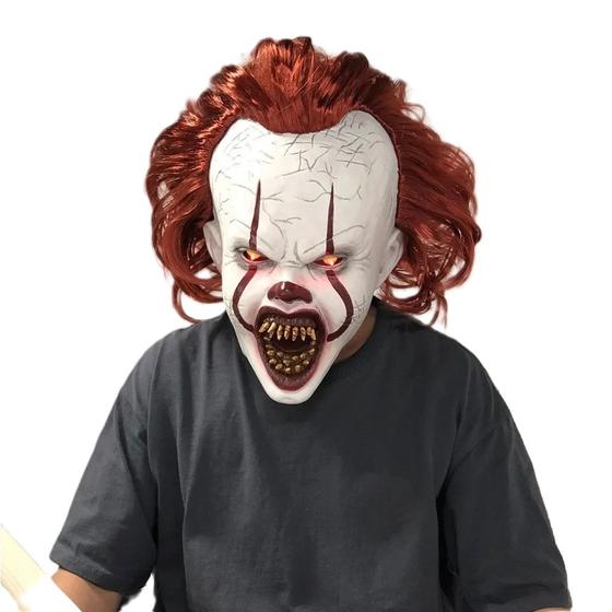 Imagem de Máscara De Látex It A Coisa Pennywise Palhaço Com LED