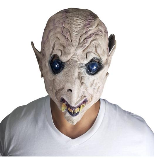 Imagem de Máscara de Látex Zumbi Dentuço Orelhudo Halloween Cosplay