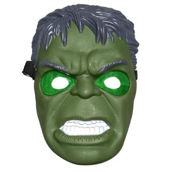 Imagem de Máscara De Luz Led Super Heroes Avengers Infantil Hulk
