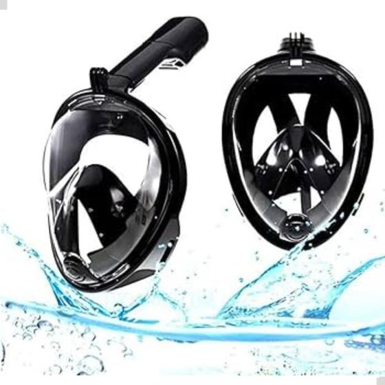 Imagem de Máscara de Mergulho com Suporte Universal para Câmeras de Ação - Conforto Ajustável Proteção Anti Vazamento Ideal para Snorkeling e Mergulho