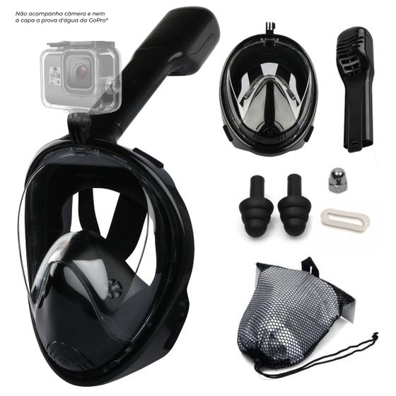 Máscara De Mergulho Subaquática Antiembaçante P/M Equipamento De Natação Segunda Geração Para GoPro Menor preço em Máscara De Mergulho Subaquática Antiembaçante P/M Equipamento De Natação Segunda Geração Para GoPro