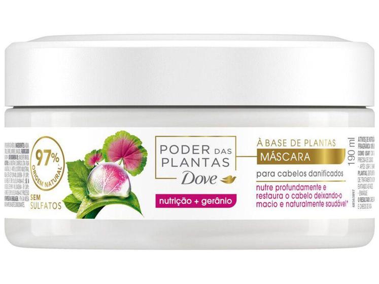 Imagem de Máscara de Nutrição Dove  - Poder das Plantas Nutrição + Gerânio 190ml