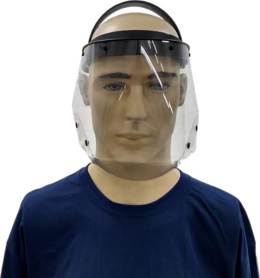 Máscara De Proteção Facial Ajustável Face Shield AntiRespingo