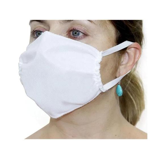 Imagem de Máscara de Proteção Facial Lavável com 50 Unidades