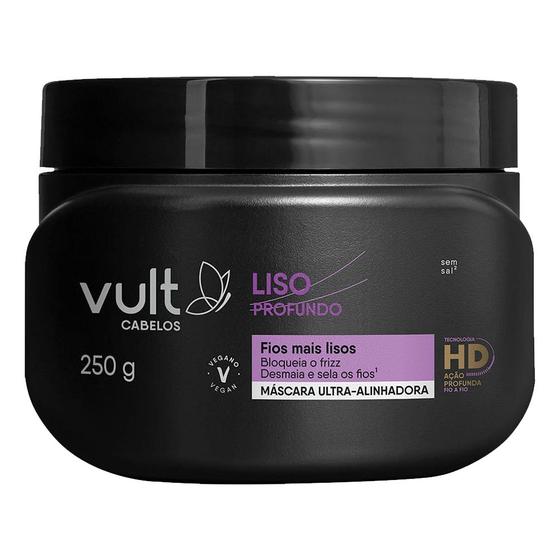 Imagem de Máscara de Reconstrução Capilar Liso Profundo Ultra Alinhadora Anti Frizz Vult 250g