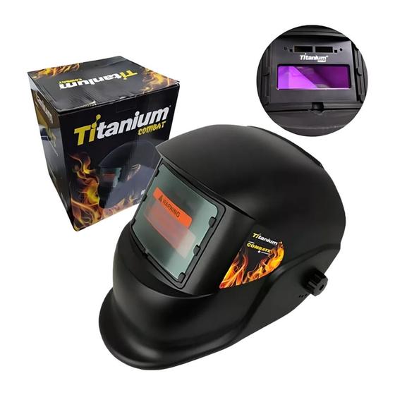 Imagem de Máscara De Solda Escura Autom S/Reg TON11 Combat - Titanium