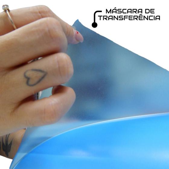 Imagem de Máscara De Transferência Azul - Média Fixação .