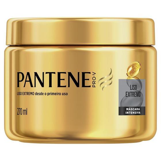 Máscara de Tratamento Pantene Liso Extremo 270ml Menor preço em Máscara de Tratamento Pantene Liso Extremo 270ml