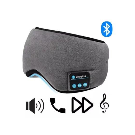 Imagem de Máscara De Viagem Para Dormir Tapa Olho Musical Com Som Bluetooth