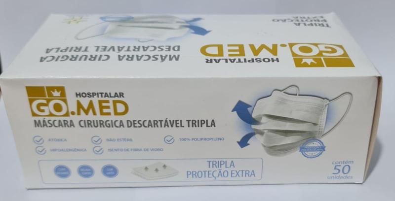 Imagem de Mascara descartavel go.med c/50 unidades - GOMED