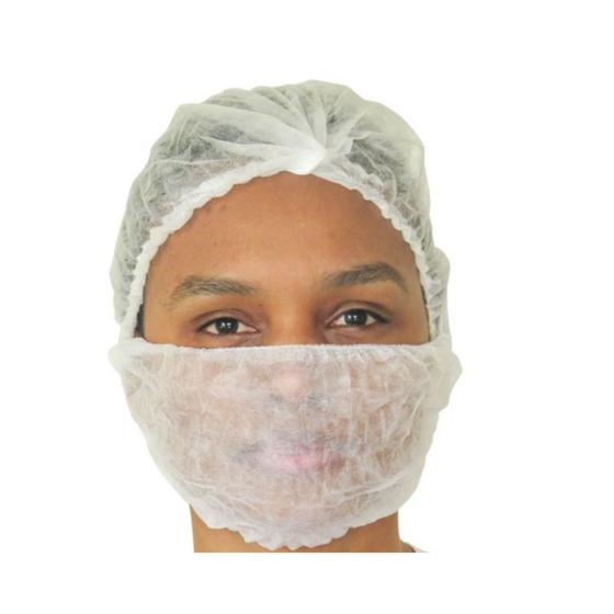 Mascara Descartável Proteção Total Barba e Bigode Com 100 Dejamaro