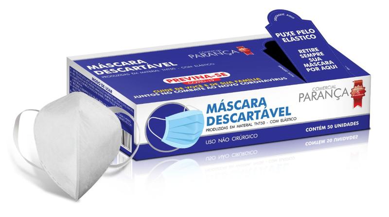 Imagem de Mascara descartável tnt 50 simples cx com 25 un